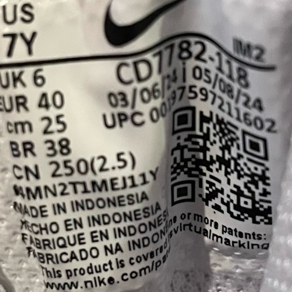 nike court borough mid 2 7y White/Burgundy Crush/Platinum Violet - Picture 7 of 7